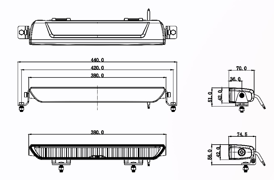 Panel LED OZZ XB1 15” czarny - obrazek 6